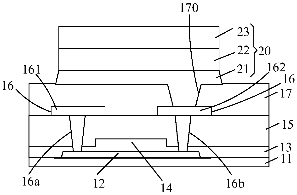 Organic light emitting diode display panel and mask plate