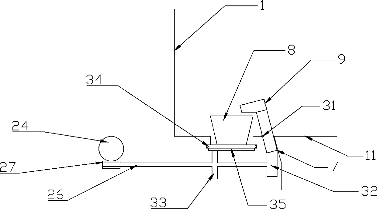 Curtain device capable of rotating flower pots