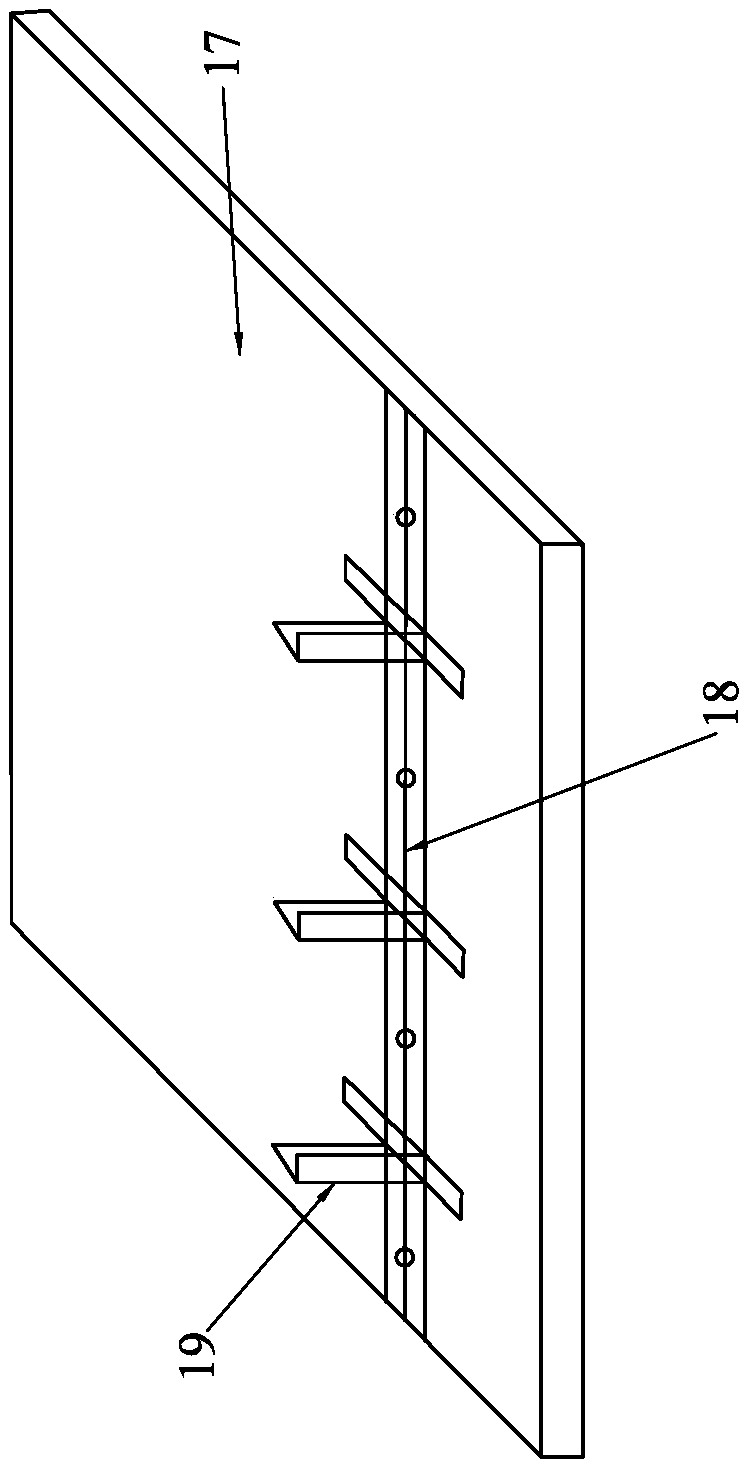 Fan type metal corrugated pipe plane bending device