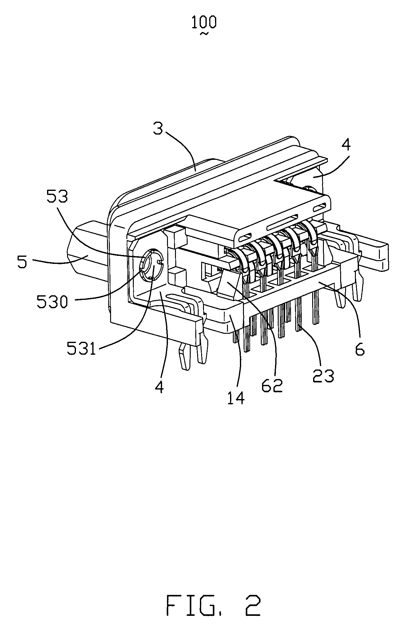 Electrical connector with improved fastener