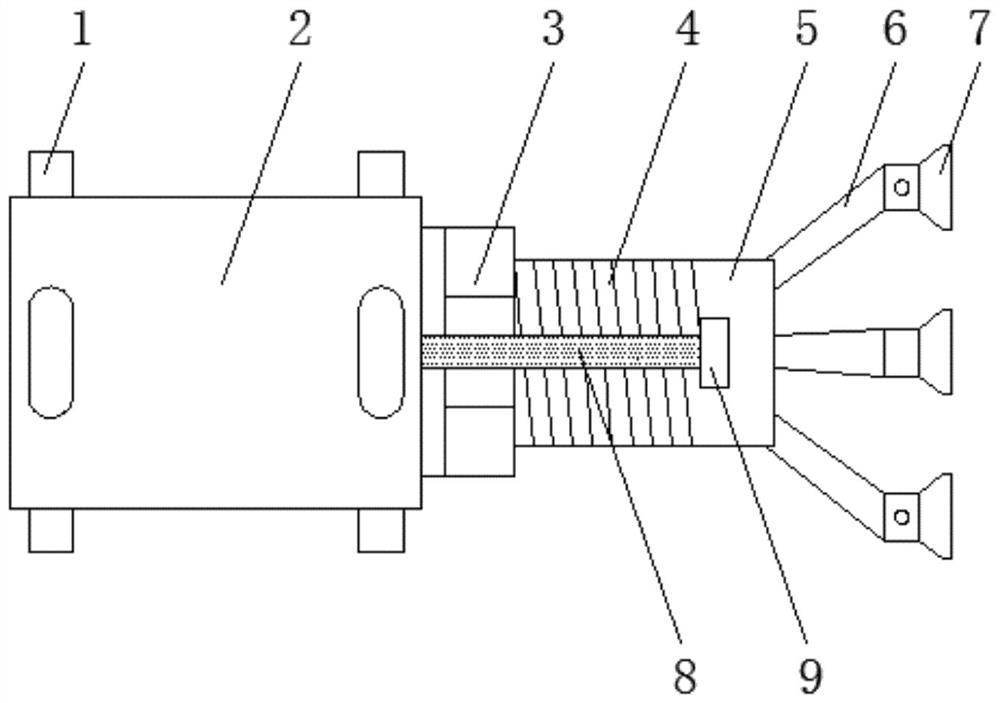 A connection device for a hidden frame glass curtain wall