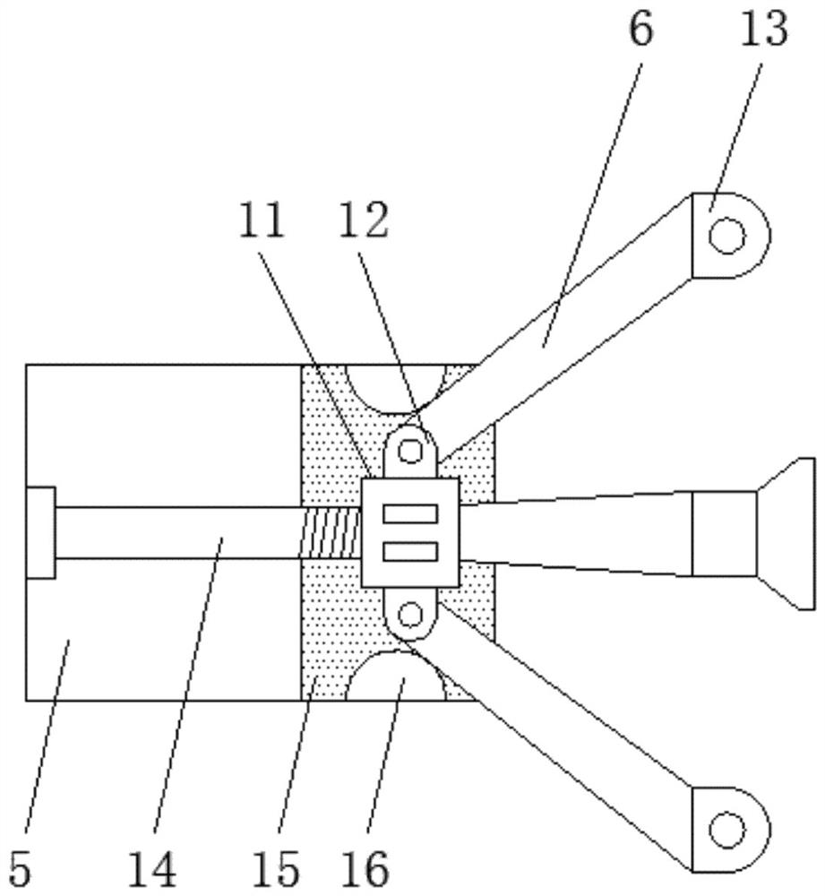 A connection device for a hidden frame glass curtain wall