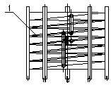 Rectangular induction coil of tungsten-molybdenum sintering furnace