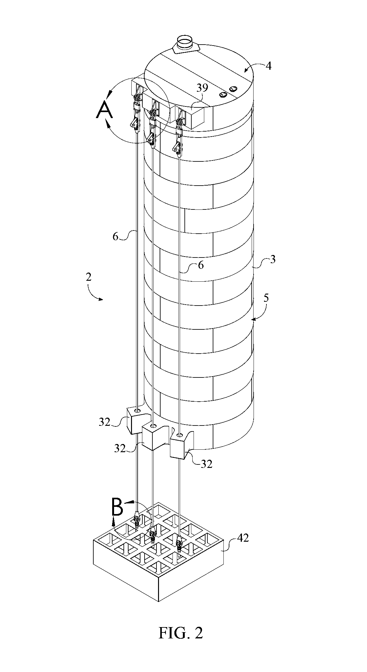 Tension-leg platform anchoring system