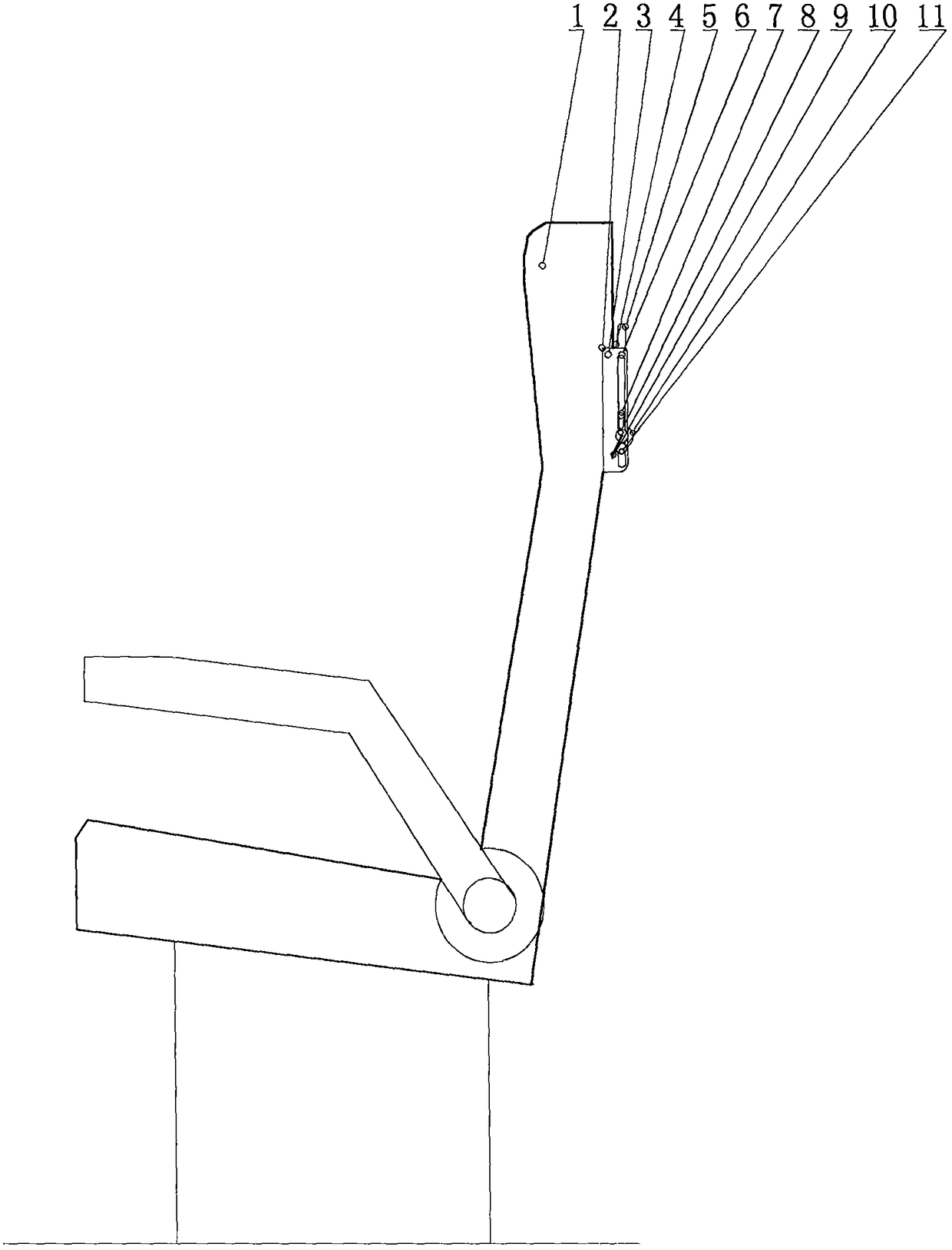 Prone-lying resting device for vehicle chair