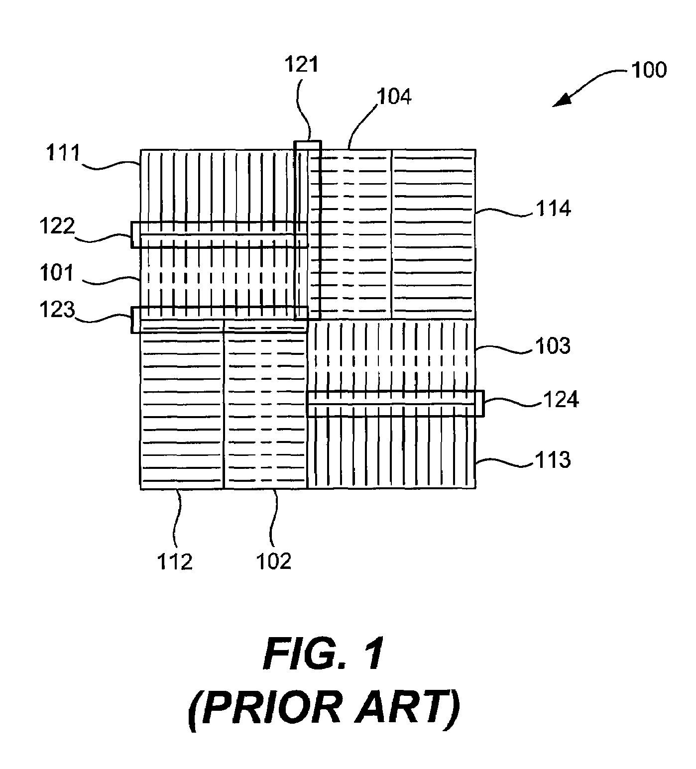 Cross hatched metrology marks and associated method of use