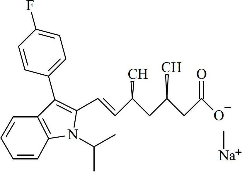 Fluvastatin sodium compound and preparation method thereof