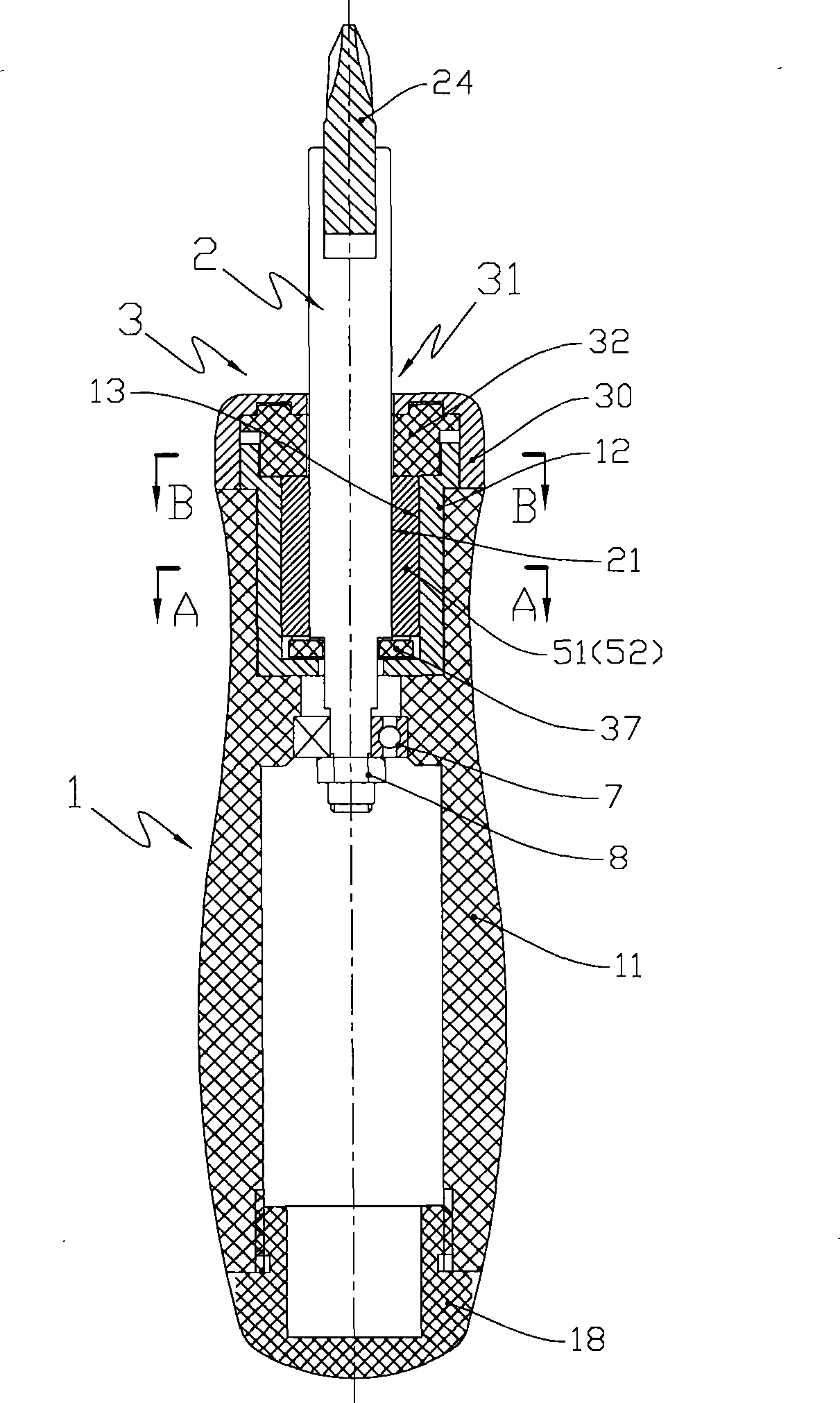 Three-gear manual rotating tool