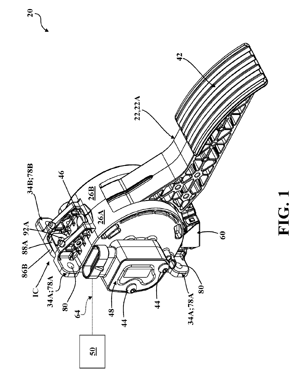 Pedal assembly with identical first and second housing components