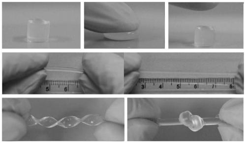 High-strength copolymerized hydrogel based on acrylamide glycinamide and preparation method thereof