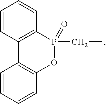 Structure of phosphorous-containing functionalized poly(arylene ether), composition containing the same, and copper clad laminate