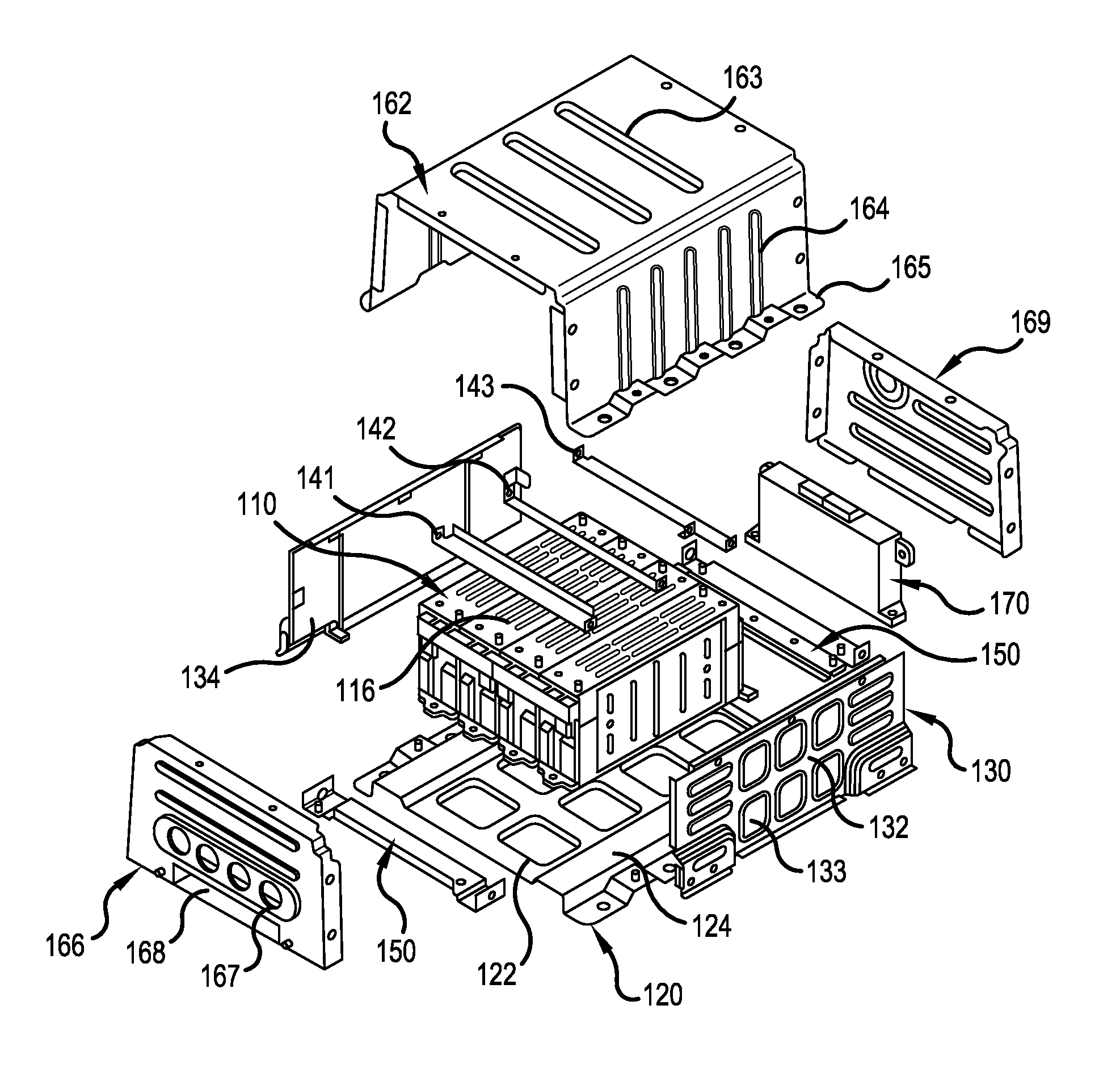 Middle and large-sized battery pack having improved cooling efficiency