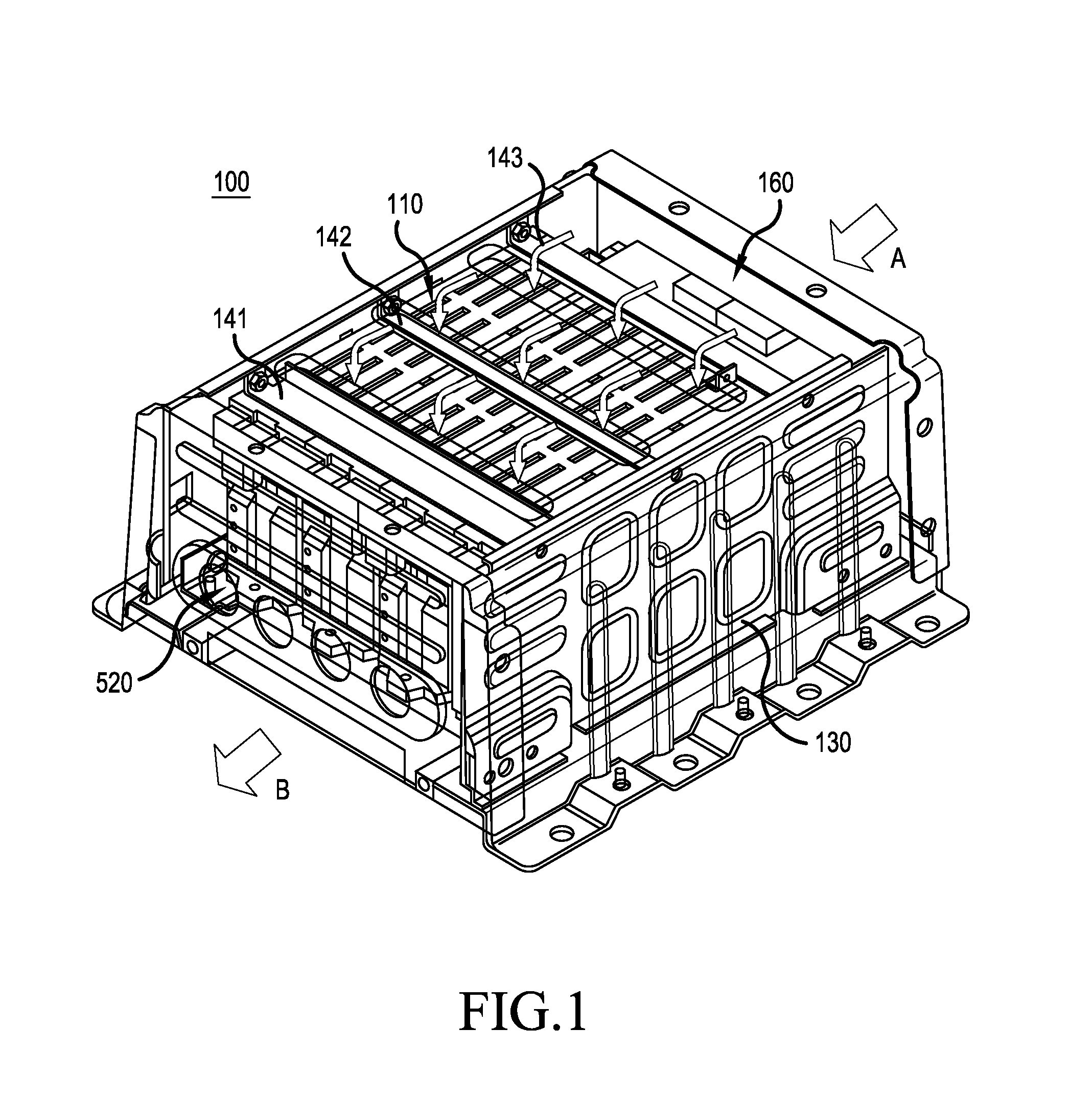 Middle and large-sized battery pack having improved cooling efficiency