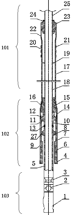 Expandable liner drilling device and its operating method