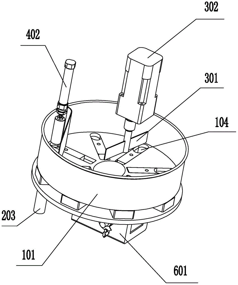 Disc cam type packaging food measuring device