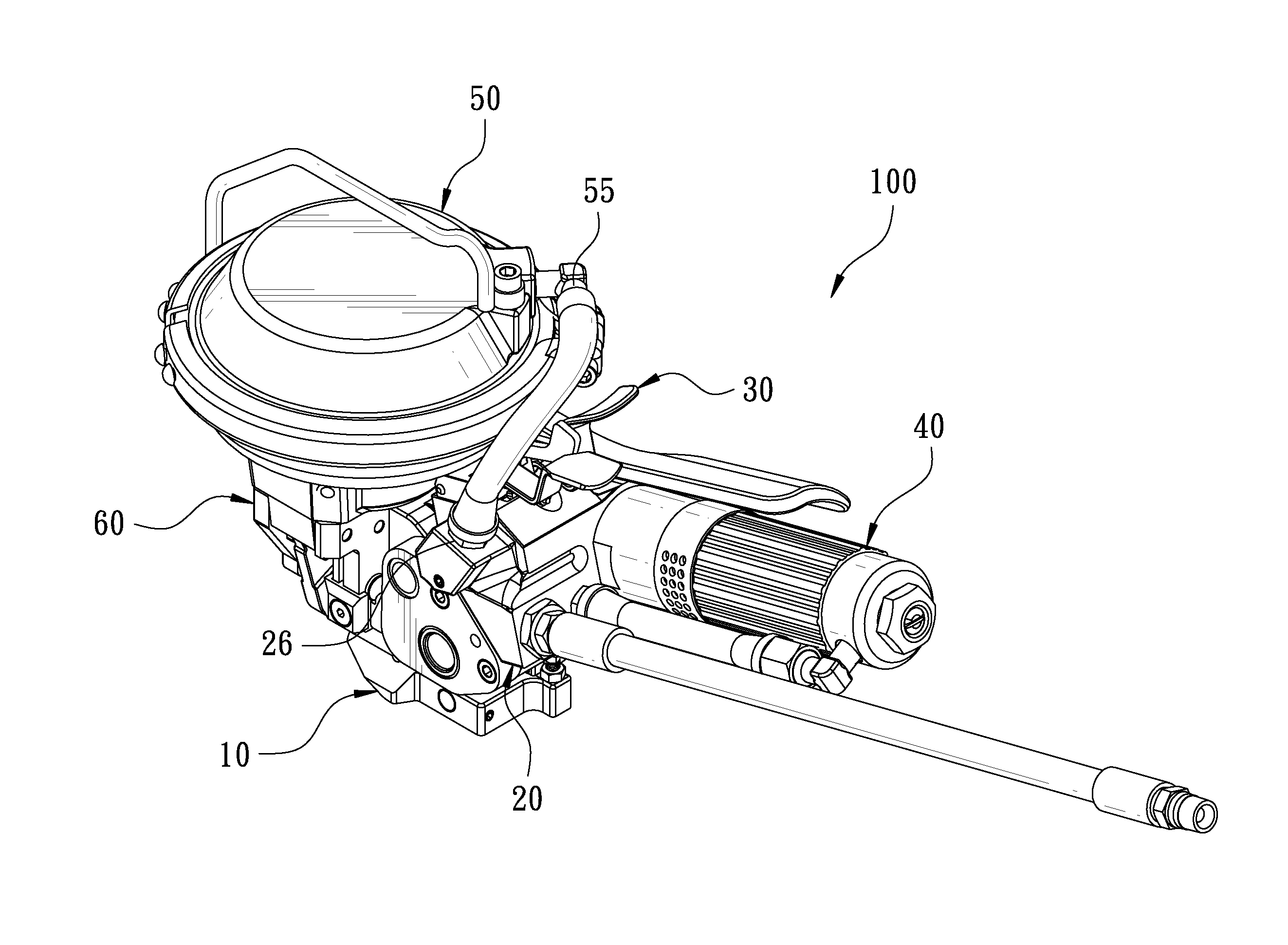 Pneumatic packaging apparatus