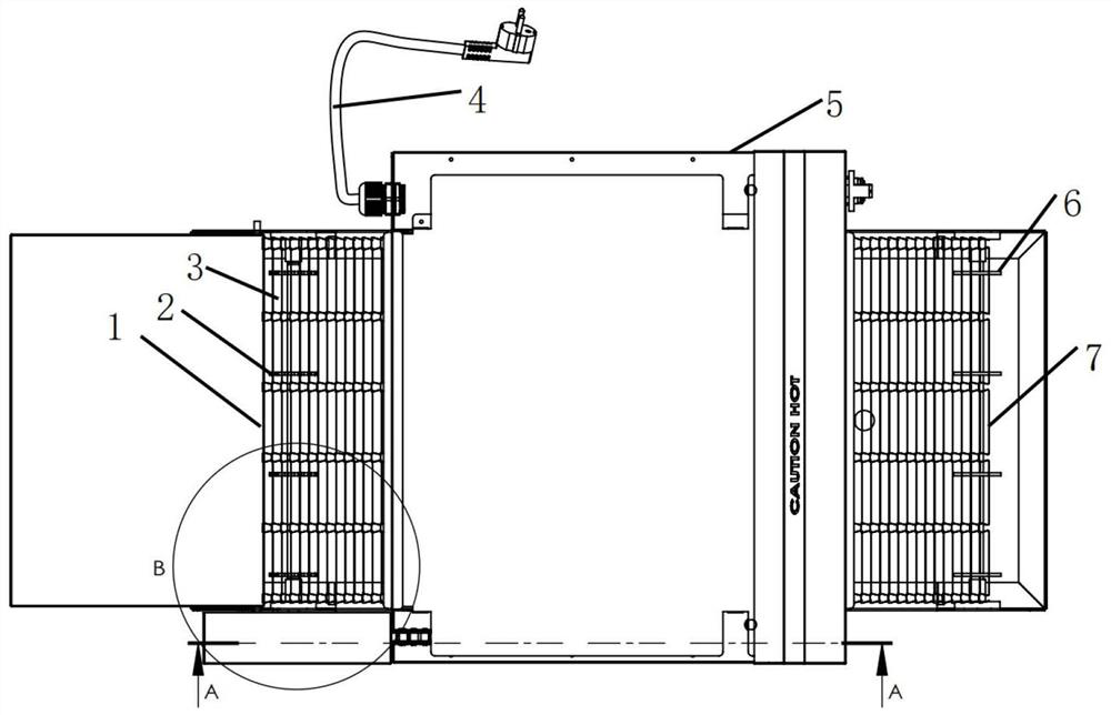 Chain type pizza oven