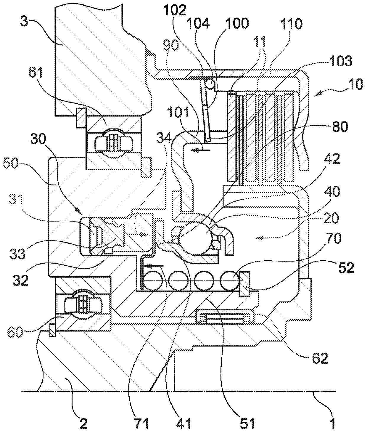 Actuation system and clutch device for a motor vehicle