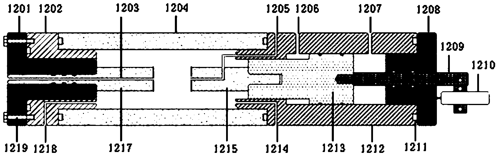 High-pressure nuclear magnetic resonance CO2 geological storage model test system