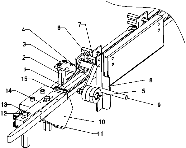 A packaging box contour correction mechanism and correction device