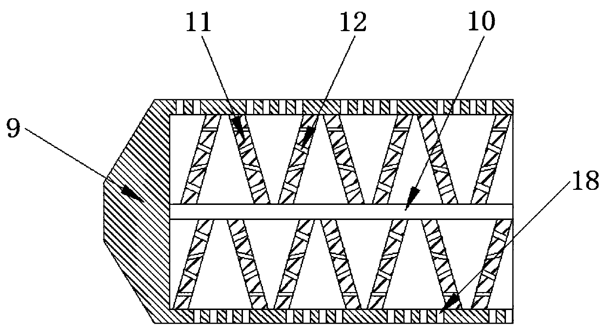 Exhaust muffler of 500T feeder and operation method thereof