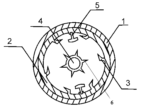 Roller dryer with knocking hammer