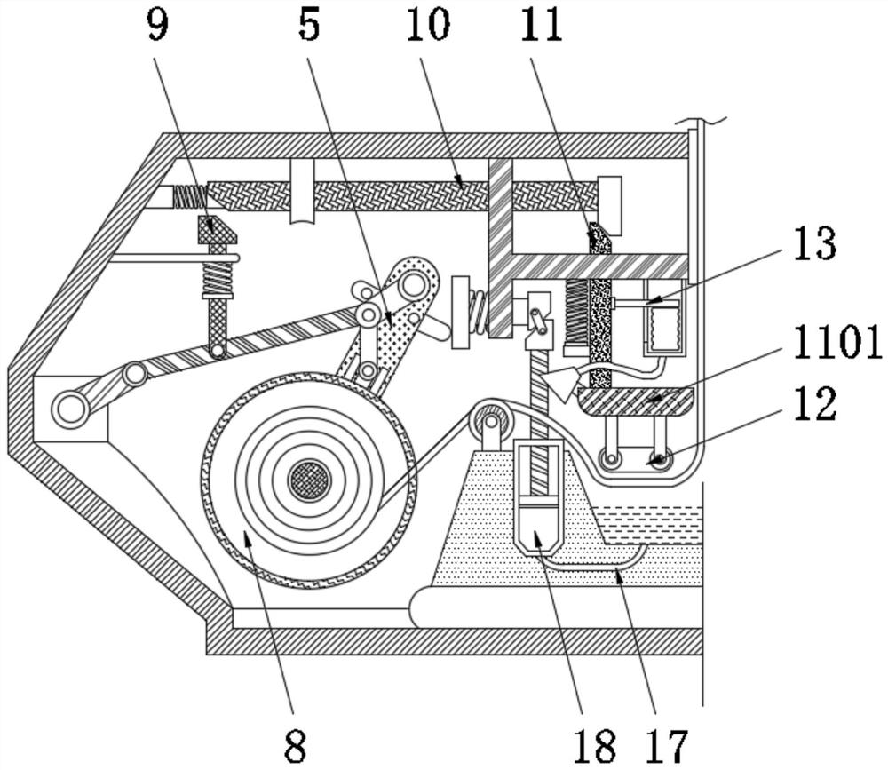 Inner and outer surface dyeing device for full absorption of garment cloth