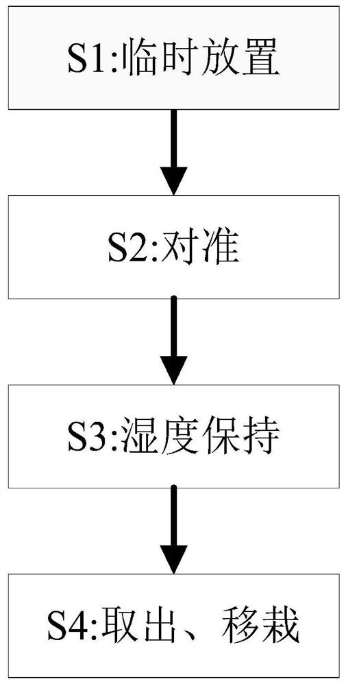 A method for improving the survival rate of transplanted landscape plants