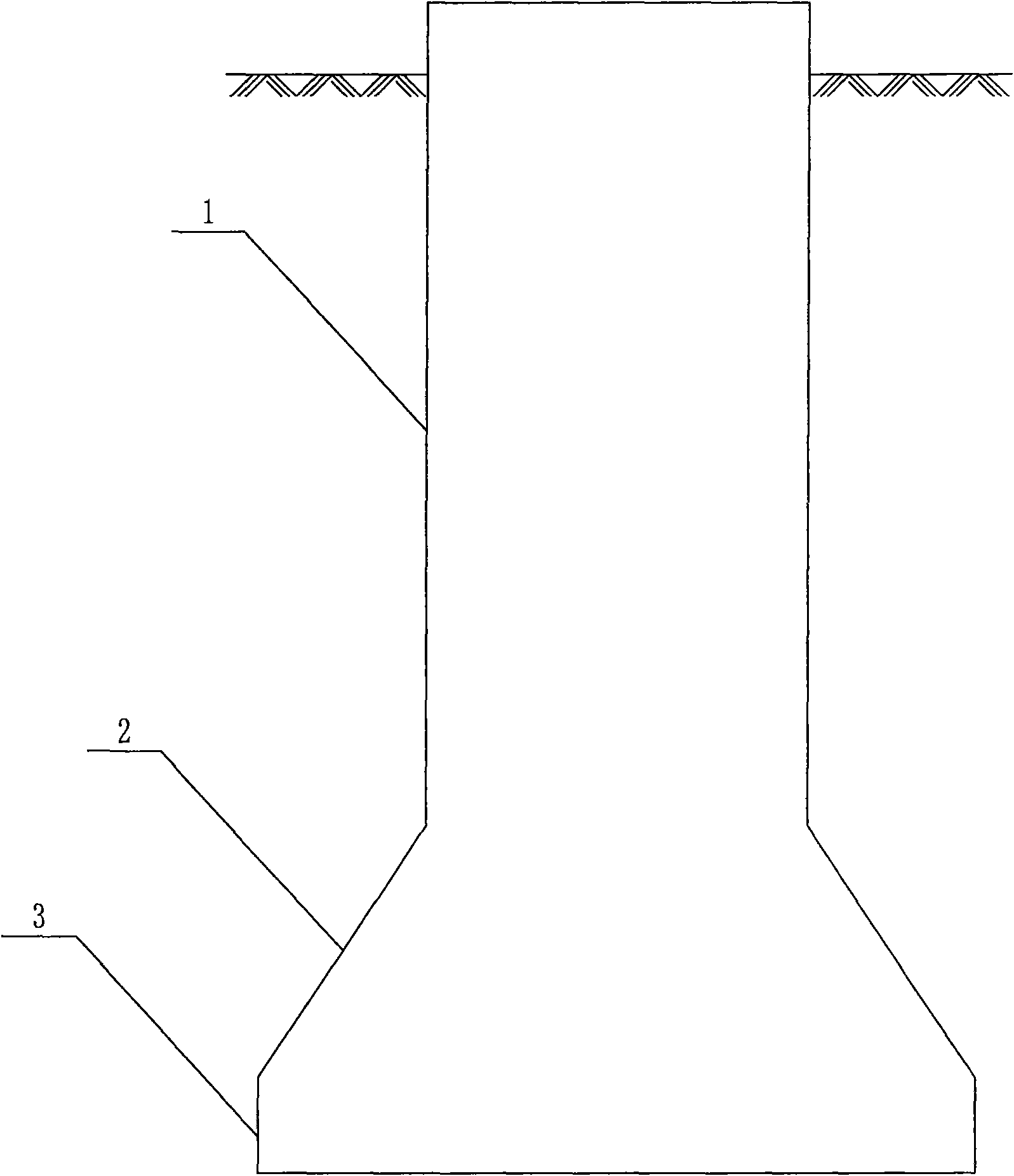 Dug pile foundation construction method