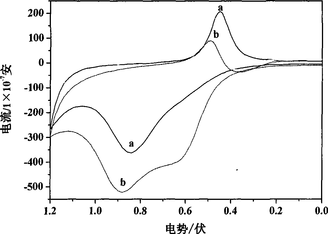 Method for rapidly identifying cysteine and cystine by utilizing electrochemical technique