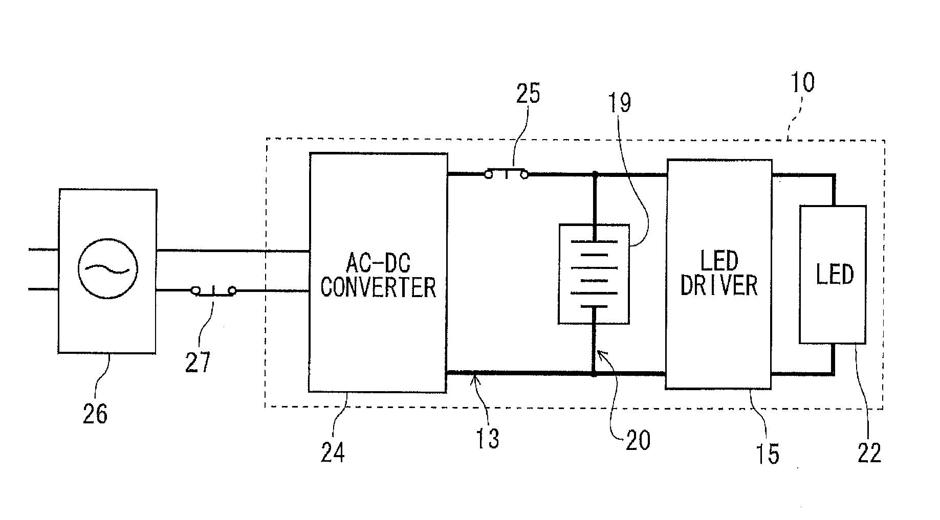 LED illumination device for fluorescent light fixture