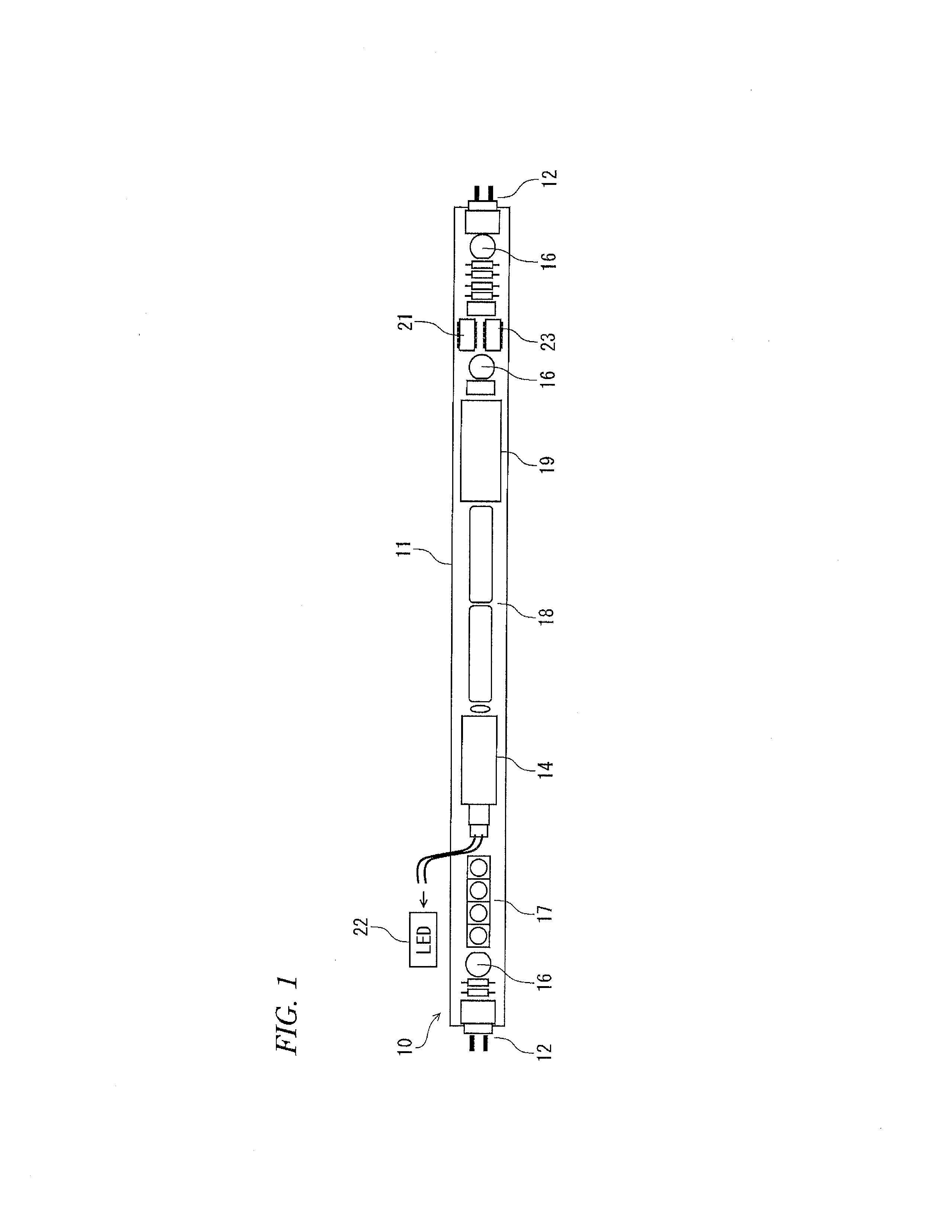 LED illumination device for fluorescent light fixture