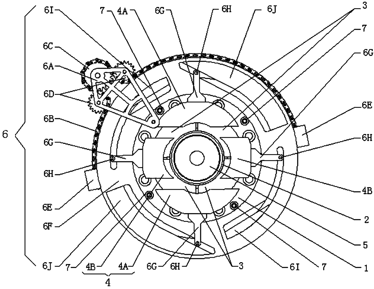 Plastic pipe production model head with adjustable aperture specification