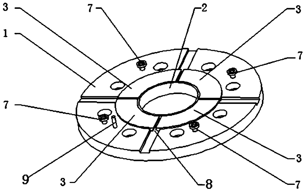 Plastic pipe production model head with adjustable aperture specification