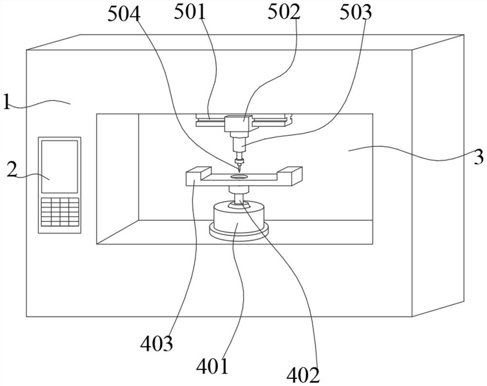 Thrust cylindrical roller bearing outer ring inner raceway machining device and using method thereof