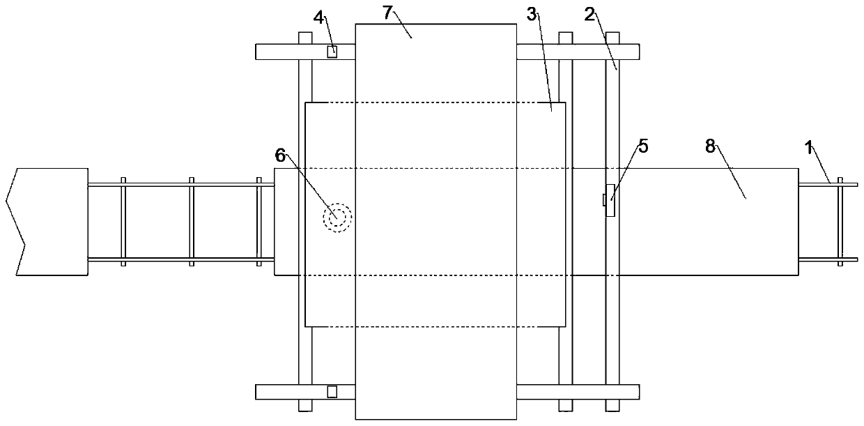 Laser scanning type train loading detection device