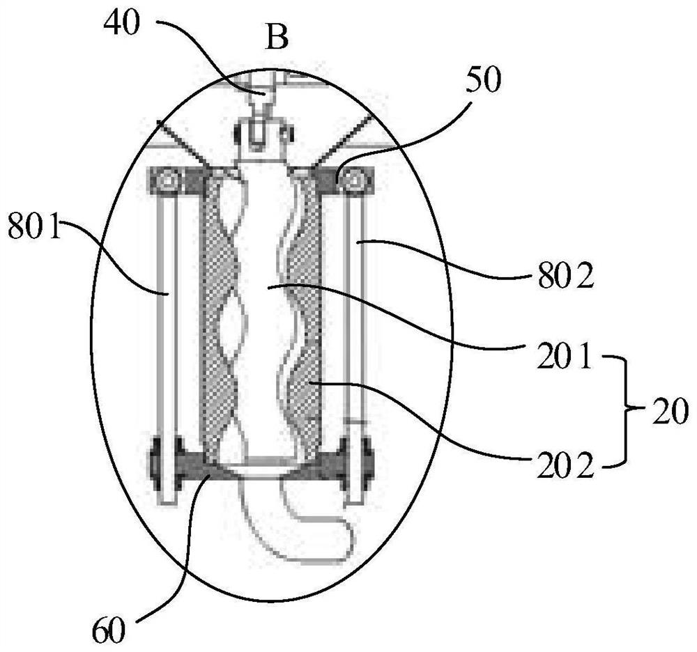 Feeding device and spraying machine