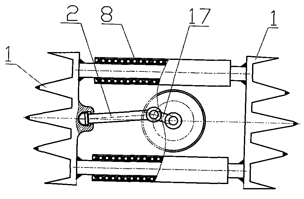 Bidirectional pounding and cutting excavating method and bidirectional pounding and cutting excavator for implementing same