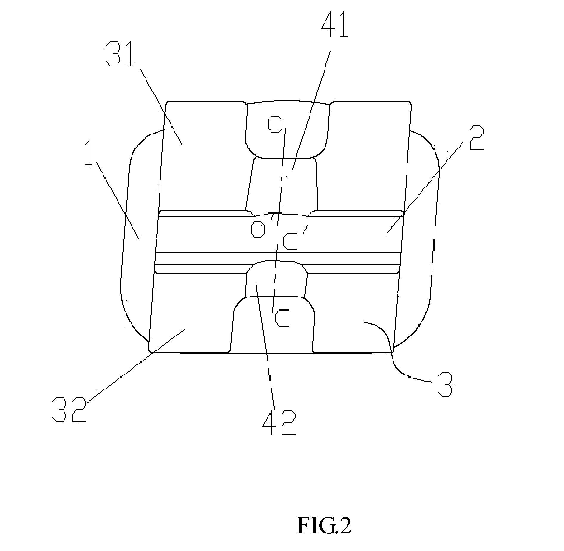 Bracket for correcting dentognathic deformity