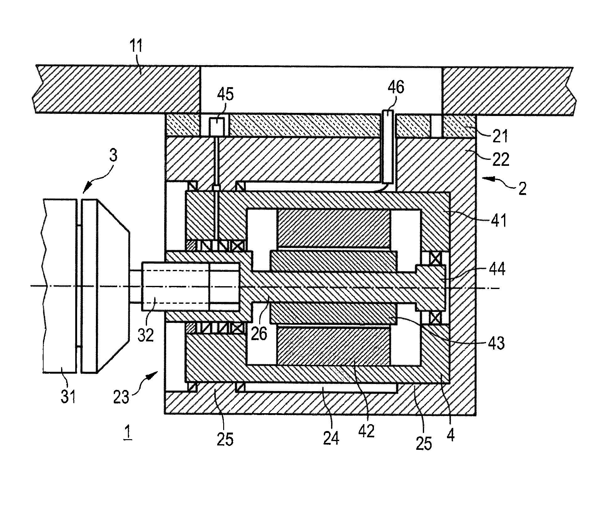 Drive end-block for a rotatable magnetron