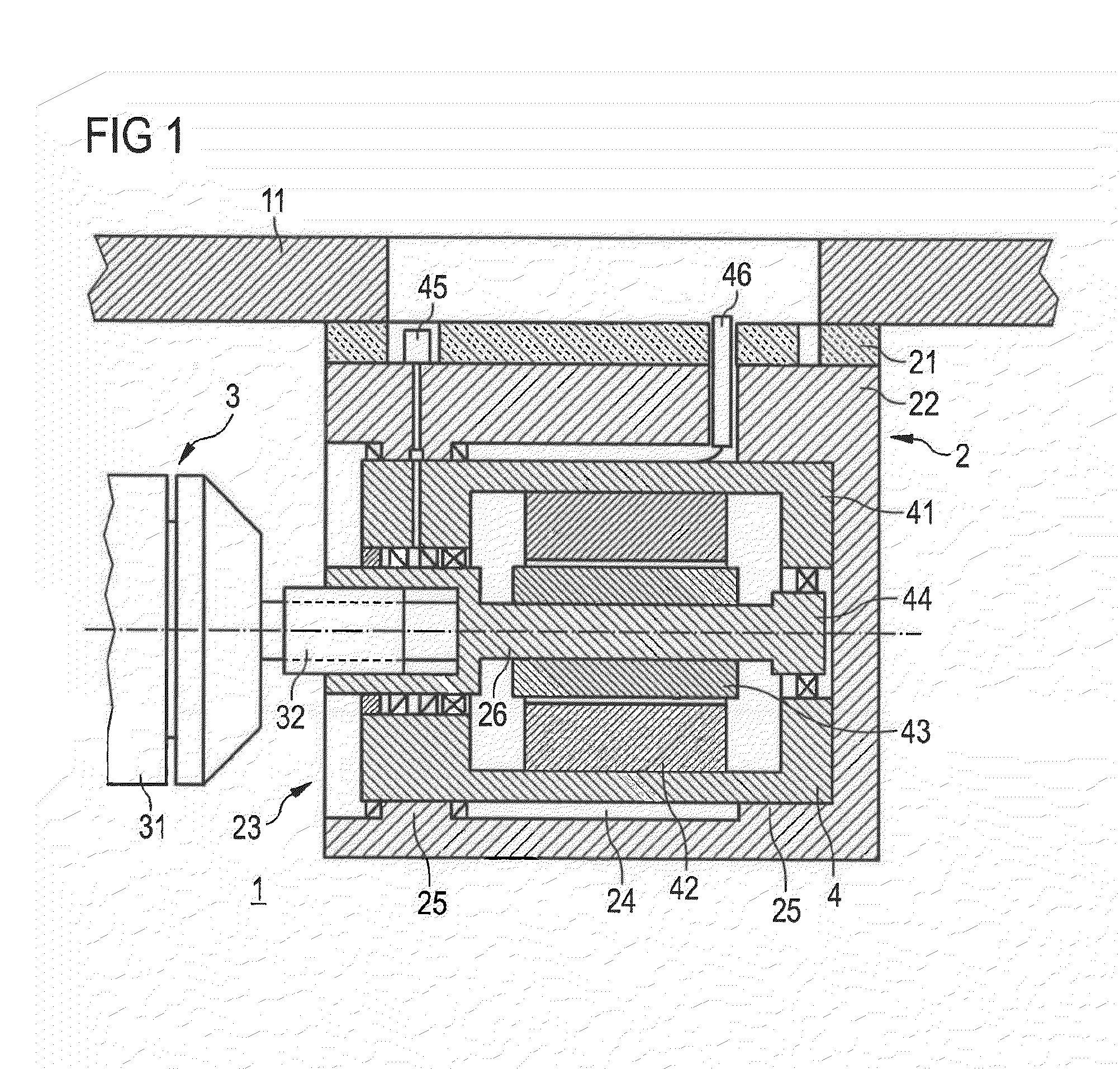 Drive end-block for a rotatable magnetron