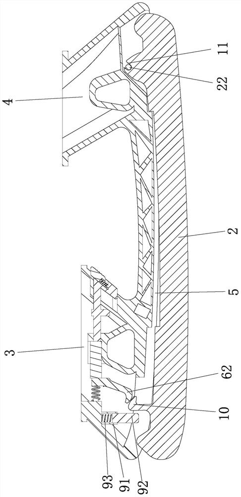 Ice skate blade quick replacement structure