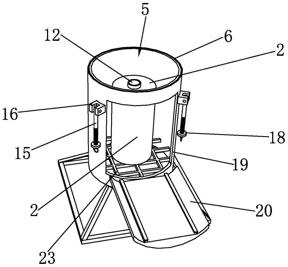 4, 4 '-methylenebis (3-chloro-2, 6-diethylaniline) waste storage device and storage method thereof