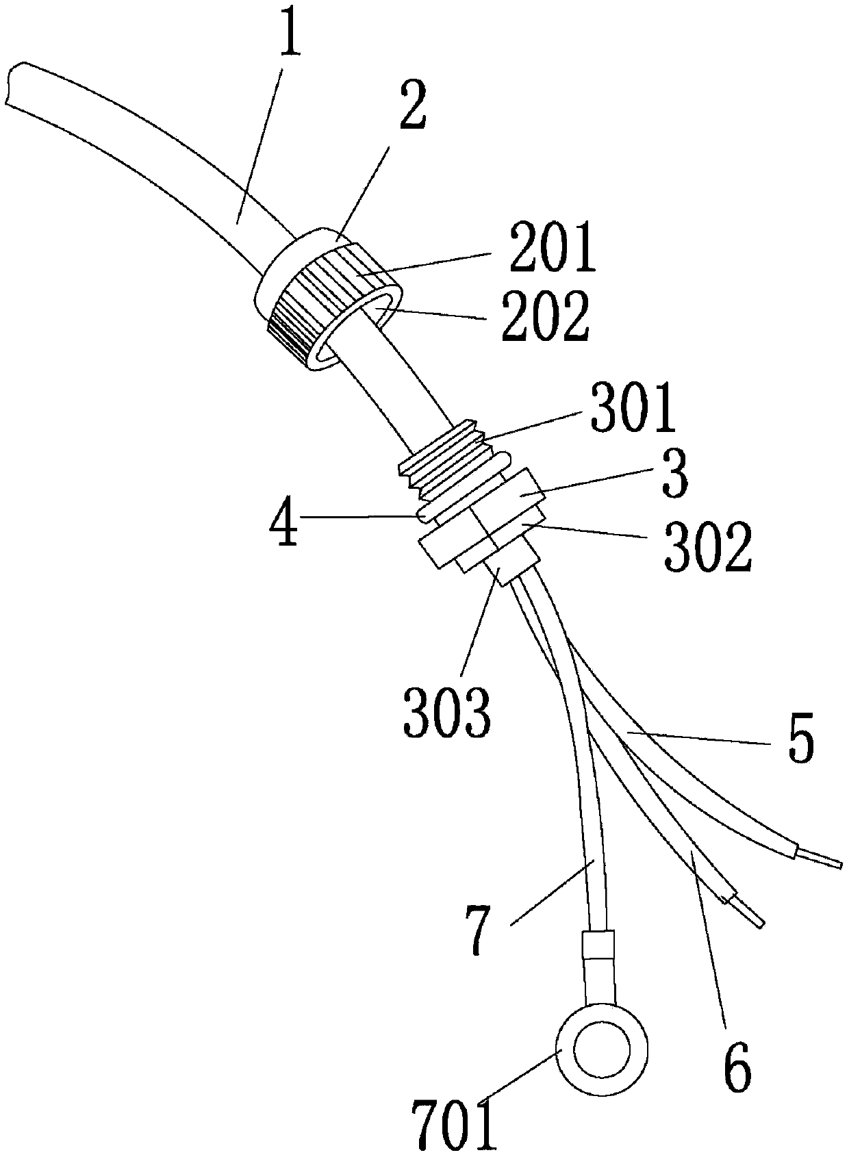 Lamp decoration power line