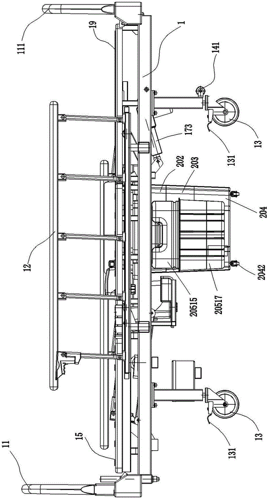 Packing type intelligent cleaning nursing bed