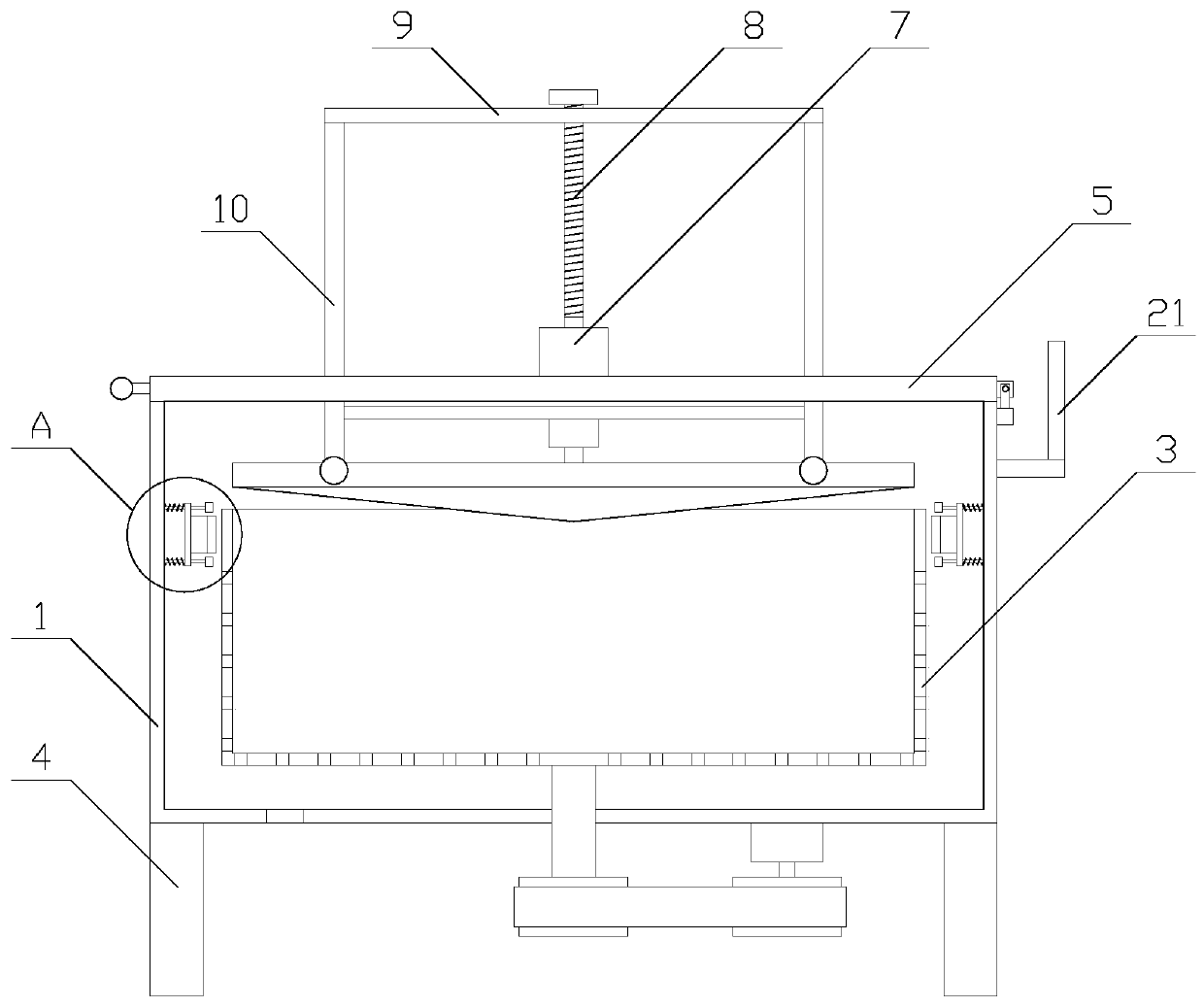 High-efficiency processing equipment with high stability for cashmere dehydration