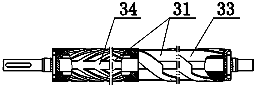 Peeling device for corn harvester