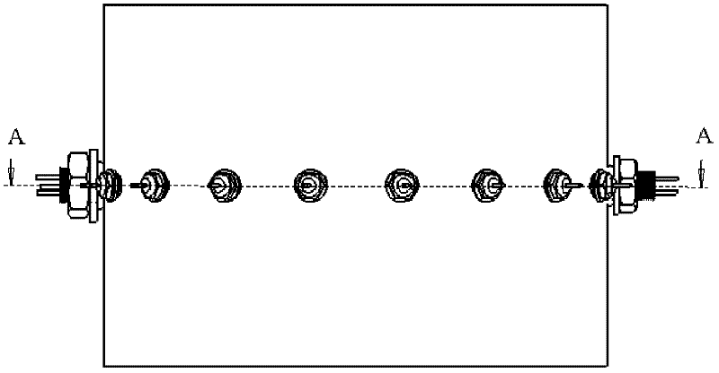 Internal and external composite array sensor for detecting process parameter of fluid in pipeline