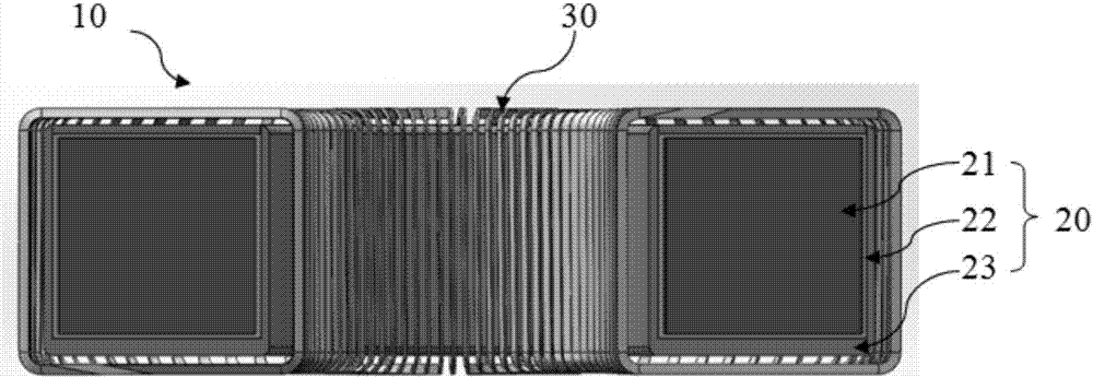 Amorphous magnetic core vertical winding inductor