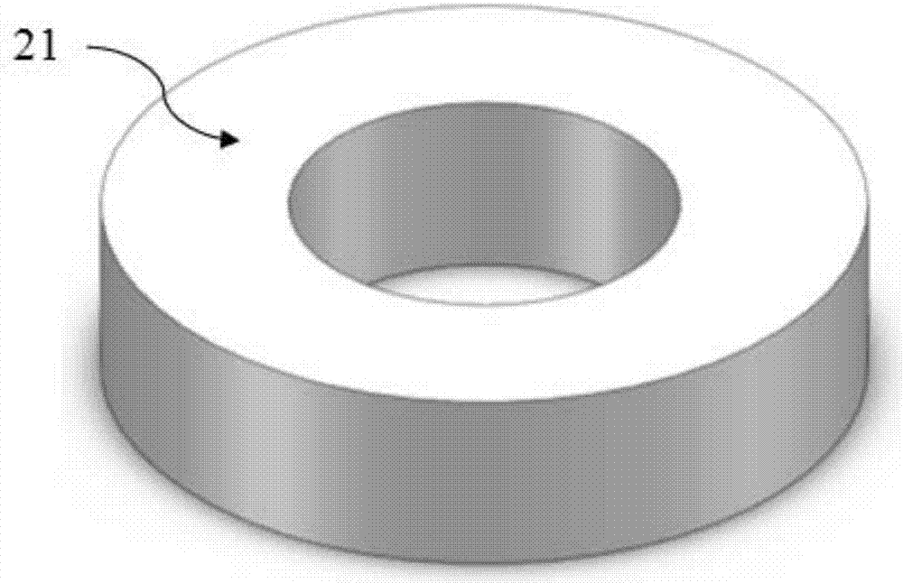 Amorphous magnetic core vertical winding inductor